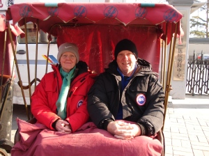 Ready to visit the Hutong district by pedicab